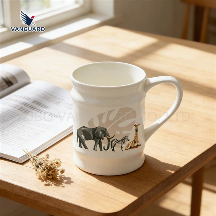 Ceramic White Blank Water Cup